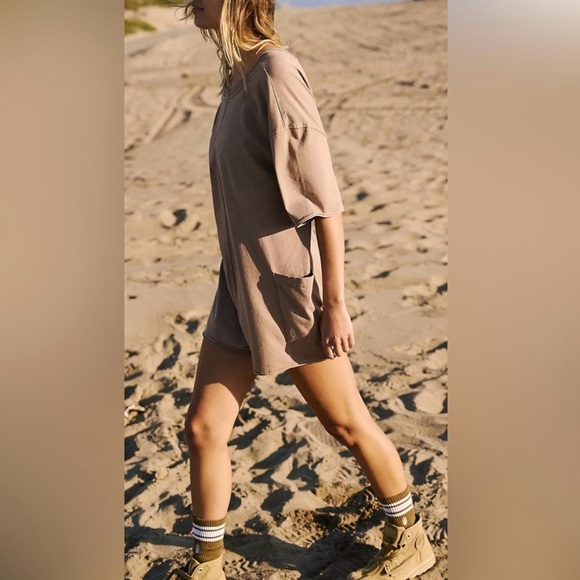 NWT Free People Hot Shot Tee Romper - Picture 3 of 15